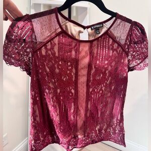 Express lace top | Size XS